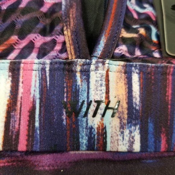 Peloton x WITH Melody High Neck Racerback Cutout Back Sports Bra - Picture 4 of 7